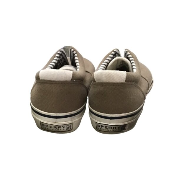 SPERRY- MENS TAN TOP SIDER SLIP ON LACELESS SNEAKER SHOE SIZE 11.5 - Picture 5 of 8